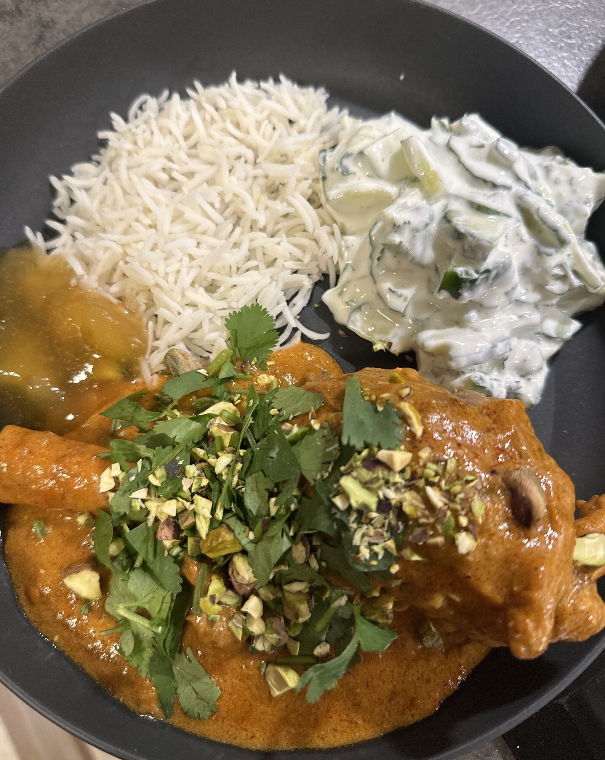 Tikka Masala med lammlägg