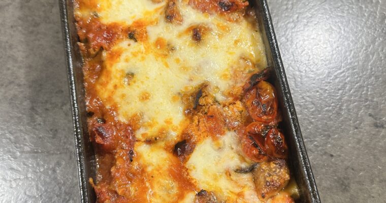 Parmigianalasagne med salsiccia